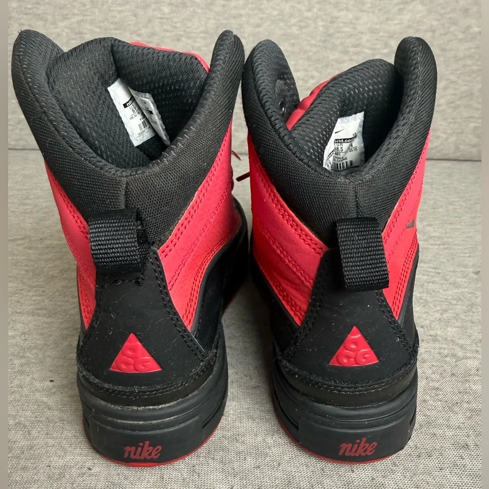 Nike ACG Woodside 2‎ High boy's Kid Boots Distance Red/Black 524872-601 SIZE 6Y